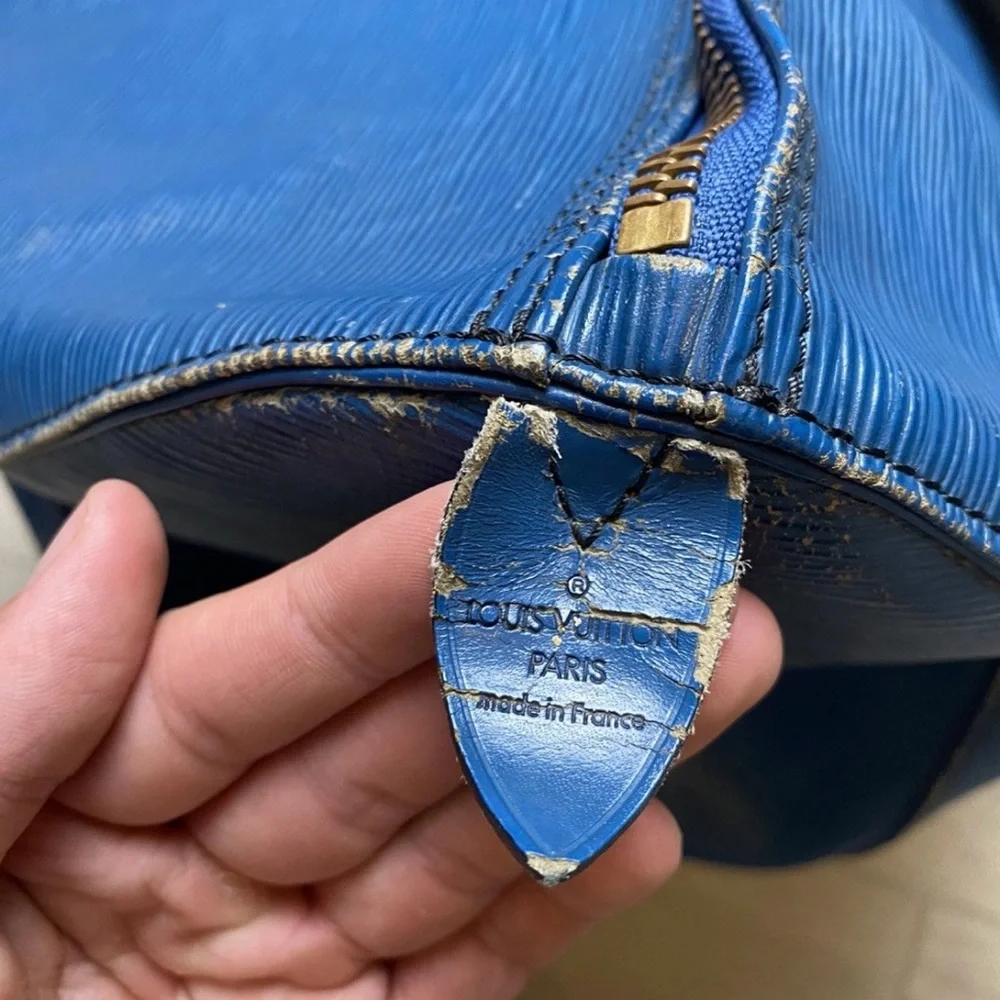 Louis Vuitton Blue Epi Keepall 50 - Picture 3 of 9